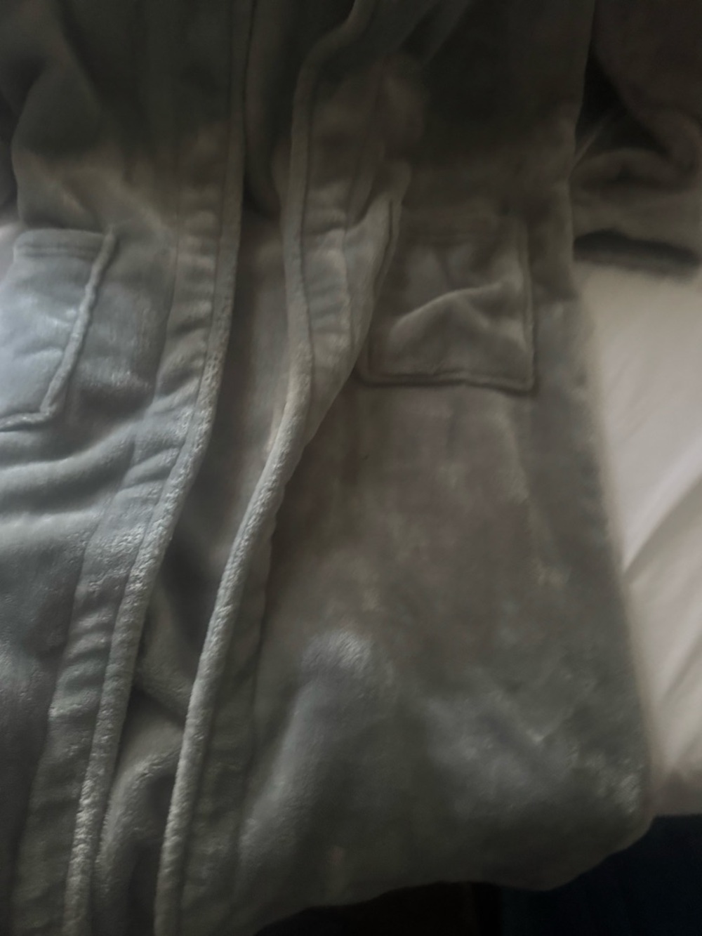Plush Soft Robe in Sage grey